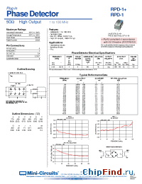 Datasheet RPD-1+ manufacturer Mini-Circuits